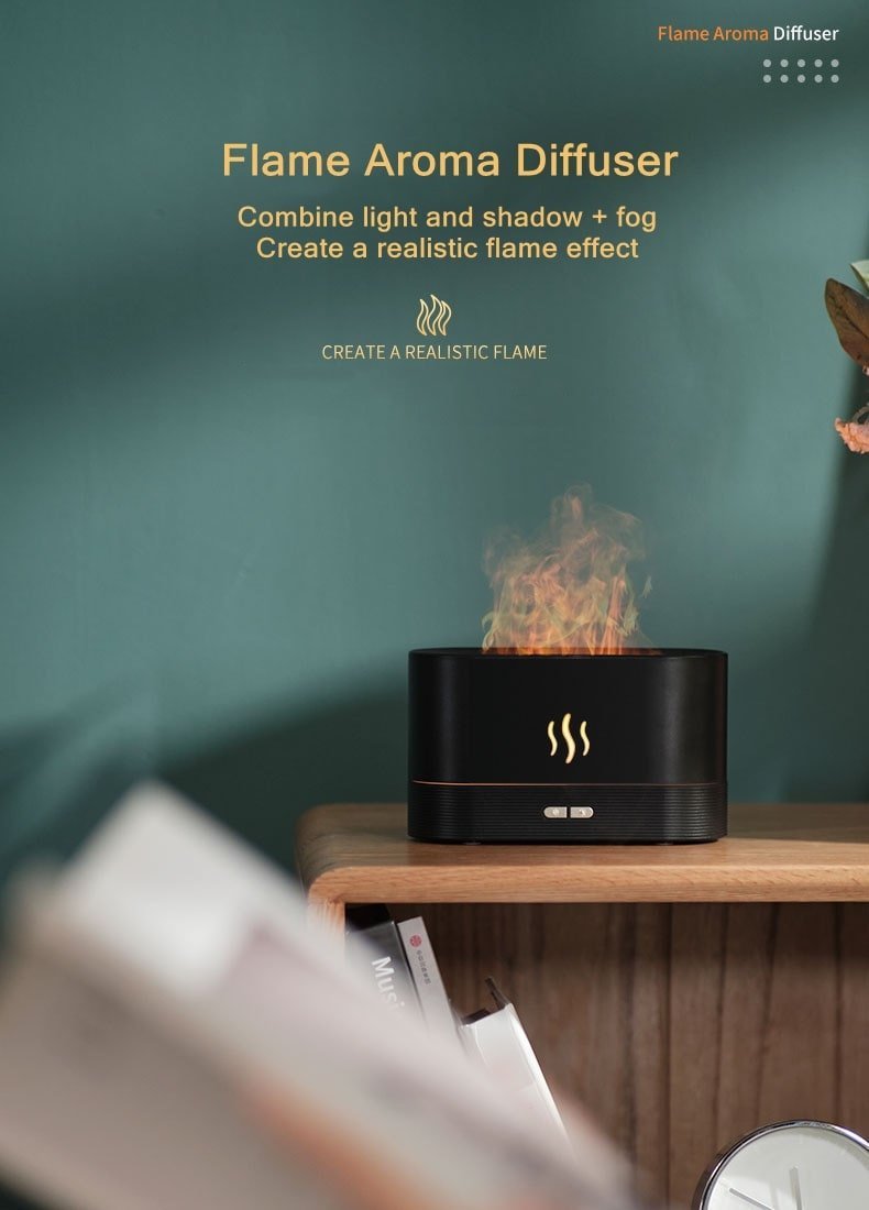 Ultrasonic Usb Fire Essential Oil Aroma Diffuser - Trendy Life Gadgets