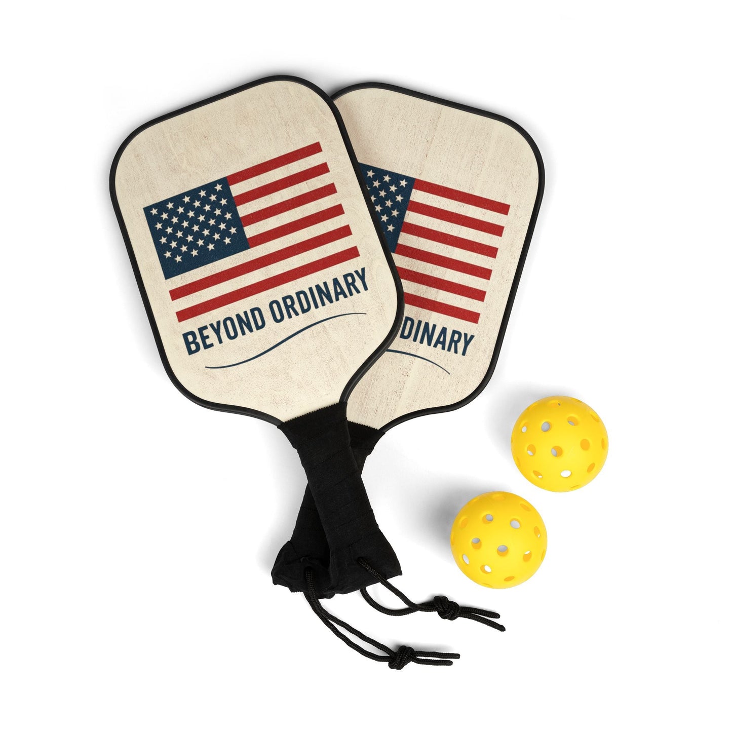 USA Flag Pickleball Kit - Beyond Ordinary Paddles, Outdoor Sports Set, Personalized Gift for Pickleball Lovers, Fun Exercise [...] - Trendy Life Gadgets